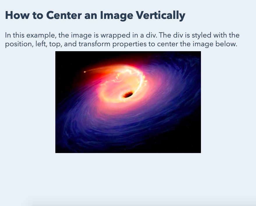 How To Center An Image In HTML & CSS